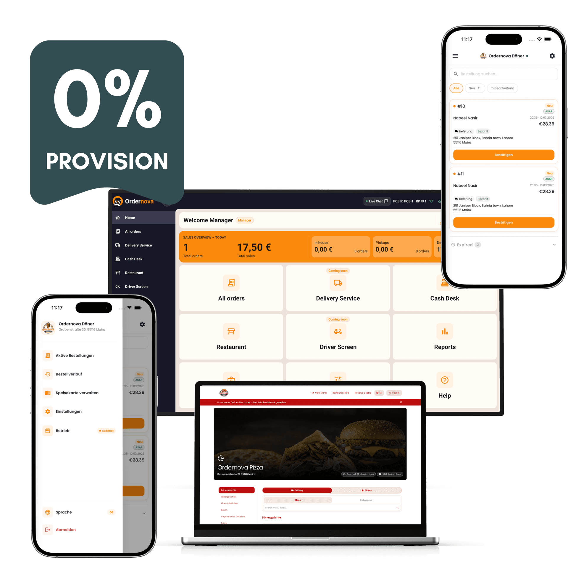 Ordernova restaurant management platform